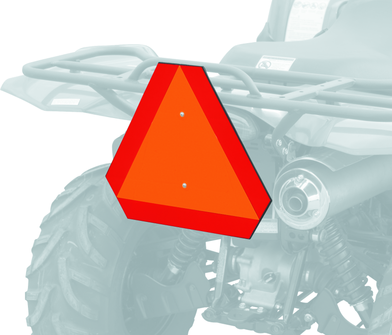 QBS211908-Quadoss ATV Safety Emblem - Orange-Other Body Components-QuadBoss