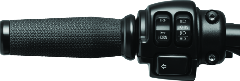 KUR5943-Kuryakyn Thresher Grips Throttle-By-Wire Black-Grips-Kuryakyn