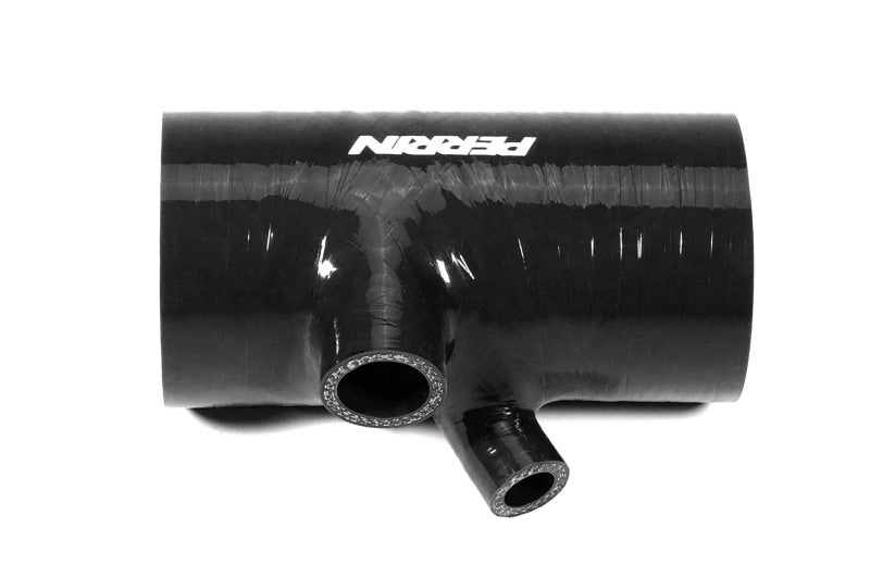 Perrin 2022+ Subaru WRX Black 3in Turbo Inlet Hose w/ Nozzle (Short)-Hoses-Perrin Performance