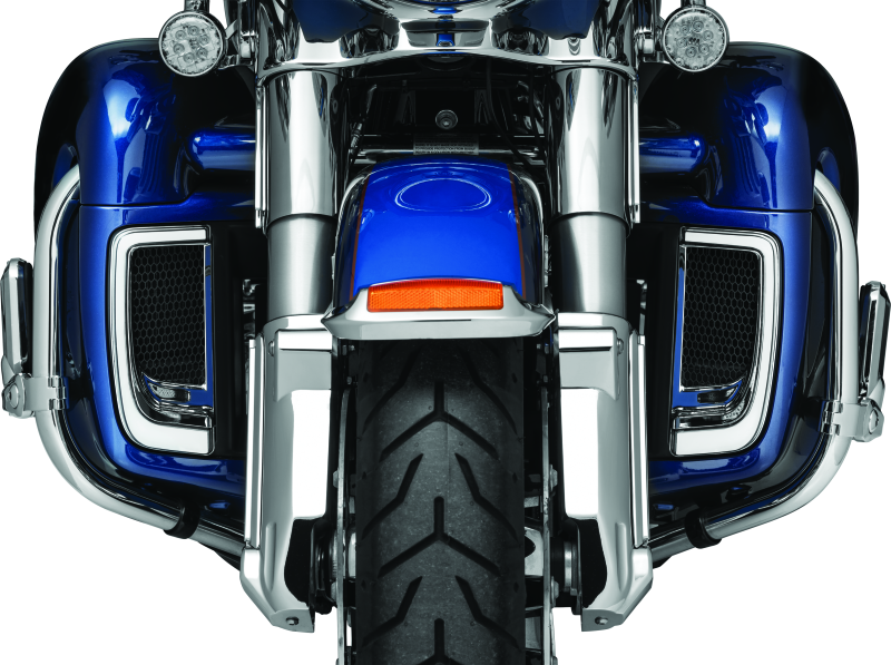 KUR5063-Kuryakyn Tracer Lower Fairing Grill Chrome-Exterior Trim-Kuryakyn