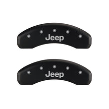 Load image into Gallery viewer, MGP42007SJEPRD-MGP 4 Caliper Covers Engraved Front &amp; Rear JEEP Red finish silver ch-Caliper Covers-MGP