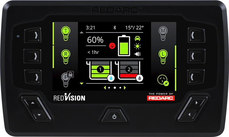 RDCDISP4300-RC-REDARC Remote Control Unit - 4.3In Display TVMS Packed-Battery Chargers-REDARC