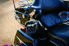 Load image into Gallery viewer, KUR1692-Kuryakyn Passenger Drink Holder With Basket 14-Up Touring Right Side Chrome-Cup Holders-Kuryakyn