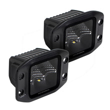Load image into Gallery viewer, GOR750400321FCF-Go Rhino Xplor Blackout Series Cube LED Flood Light Kit (Flush Mount) 3x3 - Blk (Pair)-Light Bars &amp; Cubes-Go Rhino