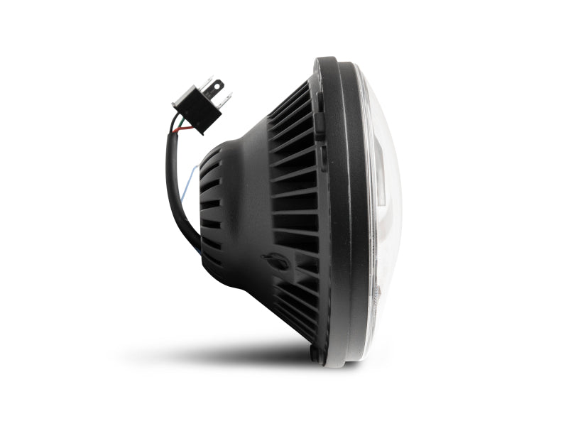 RAXJ132813-Raxiom 07-18 Jeep Wrangler JK Axial Series LED Headlights- Black Housing (Clear Lens)-Headlights-Raxiom