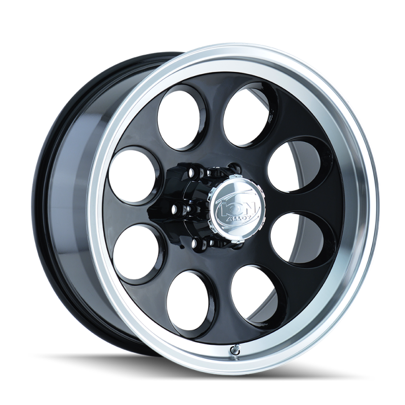 ION171-6885B-ION Type 171 16x8 / 5x139.7 BP / -5mm Offset / 108mm Hub Black/Machined Wheel-Wheels - Cast-ION Wheels