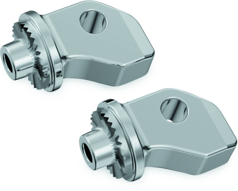 KUR8836-Kuryakyn Splined Peg Adapters Front Indian Scout Chrome-Footpegs-Kuryakyn