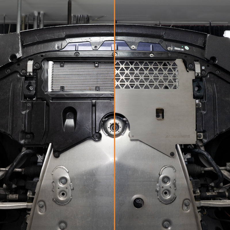 Titanium skid plate mounting hardware and panel detail