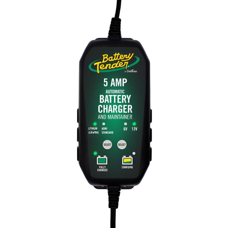 Battery Tender 12V 5AMP Lead Acid and Lithium Selectable Battery Charger-Battery Chargers-Battery Tender