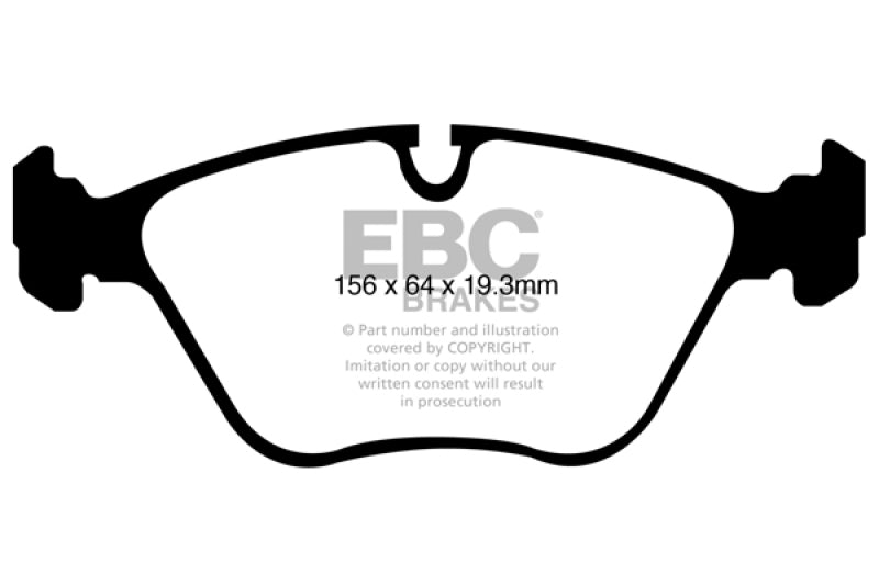 EBCDP31994C-EBC 10-14 BMW X5 4.4 Twin Turbo (50) Redstuff Front Brake Pads-Brake Pads - Performance-EBC