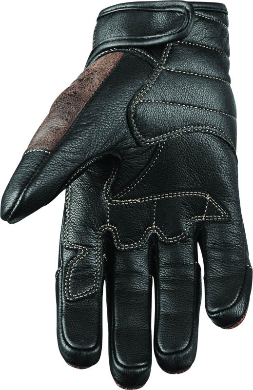 SAS878621-Speed and Strength Rust and Redemption Leather Gloves Brown - Small-Gloves-Speed and Strength