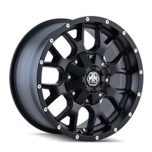 Load image into Gallery viewer, MAY8015-8937MB18-Mayhem 8015 Warrior 18x9 / 6x135 BP / 18mm Offset / 106mm Hub Matte Black Wheel-Wheels - Cast-Mayhem