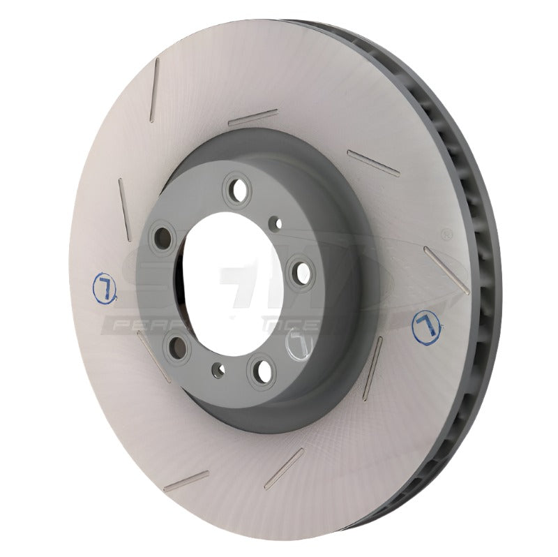 SHWPFL39721-SHW 11-16 Porsche Panamera 4 3.6L w/o Ceramics Left Front Slotted Monobloc Brake Rotor (298615301B)-Brake Rotors - Slotted-SHW Performance