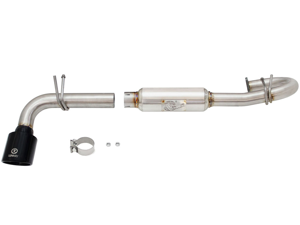 aFe aFe Takeda 11-16 Scion TC 2.5L 2 1/4-2 1/2in Stainless Steel Axle-Back Exhaust w/Black Tip