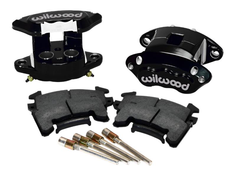 WIL140-12101-BK-Wilwood D154 Rear Caliper Kit - Black 1.12 / 1.12in Piston 1.04in Rotor-Big Brake Kits-Wilwood