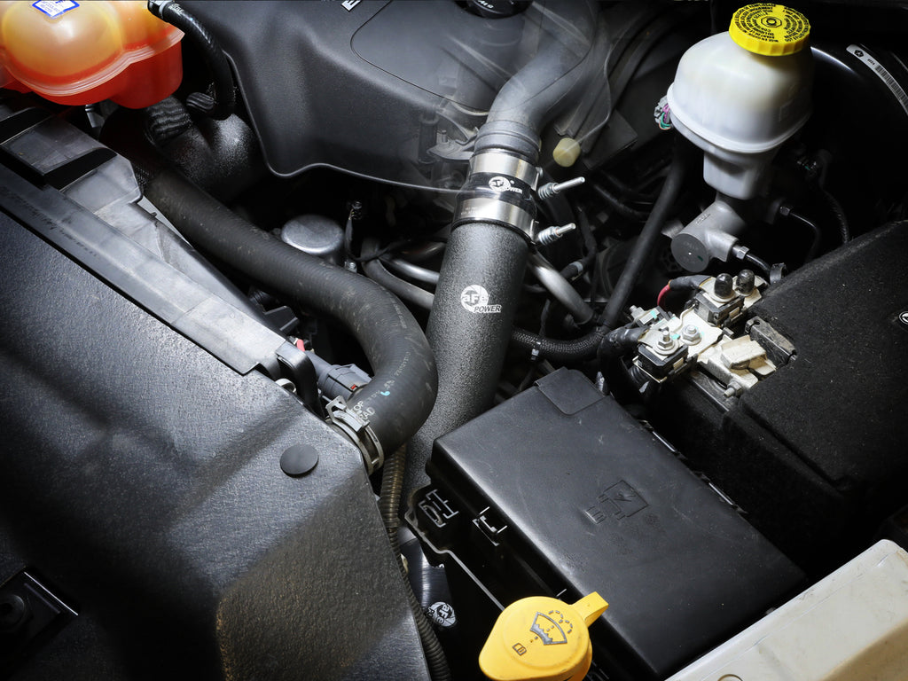 aFe aFe 16-19 RAM 1500 V6 3.0L (TD) BladeRunner 3in Aluminum Hot & Cold Charge Pipe Kit - Black