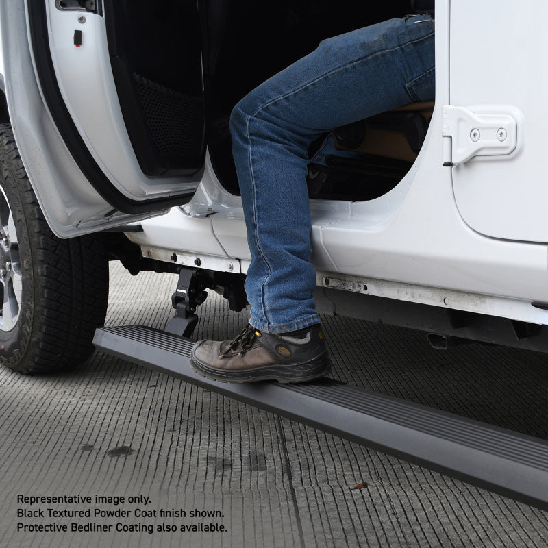 GOR20492652PC-Go Rhino 07-17 Jeep Wrangler 2dr E-BOARD E1 Electric Running Board Kit (Cut Req.) - Tex. Blk-Running Boards-Go Rhino