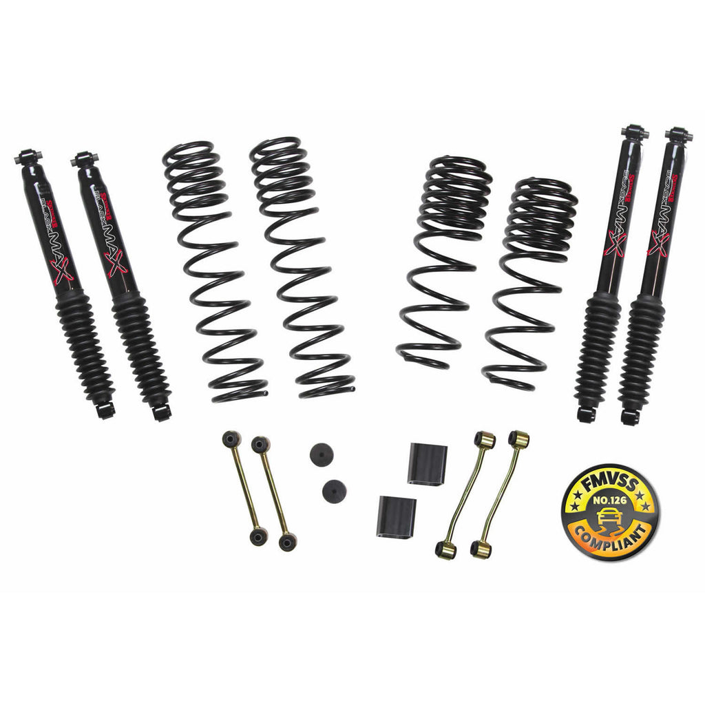 SKYJL25RBPBLT-Skyjacker 2018 Jeep Wrangler JL 4 Door 4WD (Rubicon) Long Travel 2 Stage 2in-2.5in Coil System-Lift Kits-Skyjacker