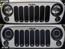 Load image into Gallery viewer, RAXJ121871-Raxiom 07-18 Jeep Wrangler JK LED Halo Headlights- Chrome Housing (Clear Lens)-Headlights-Raxiom
