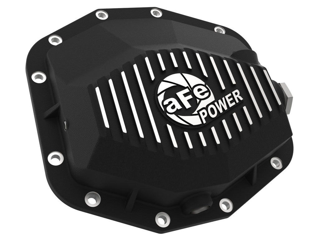 aFe aFe POWER 21-22 Ram 1500 TRX Hemi V8 6.2L (sc) PRO Series Rear Differential Cover Black w/ Machined