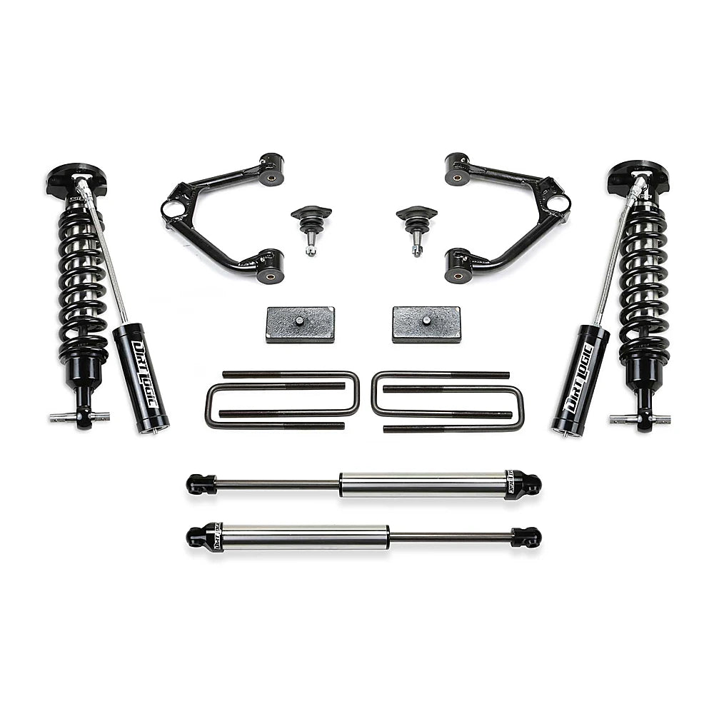 Fabtech 2019 GM K1500 Trail Boss/AT4 4WD 3.5in Ball Joint UCA System w/o Spacer - Component Box - Black Ops Auto Works