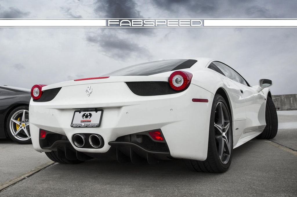 Fabspeed Motorsport Fabspeed Ferrari 458 Italia Challenge Style Dual Exhaust Tips 2010-2015