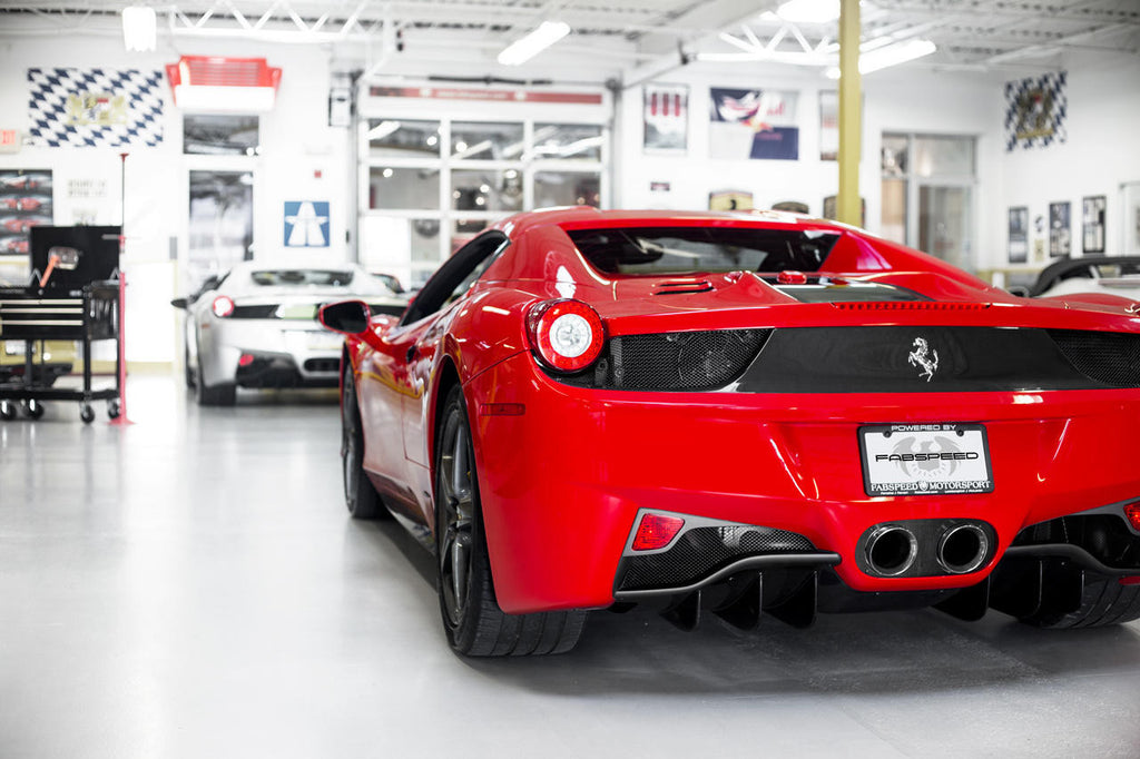 Fabspeed Motorsport Fabspeed Ferrari 458 Italia Challenge Style Dual Exhaust Tips 2010-2015