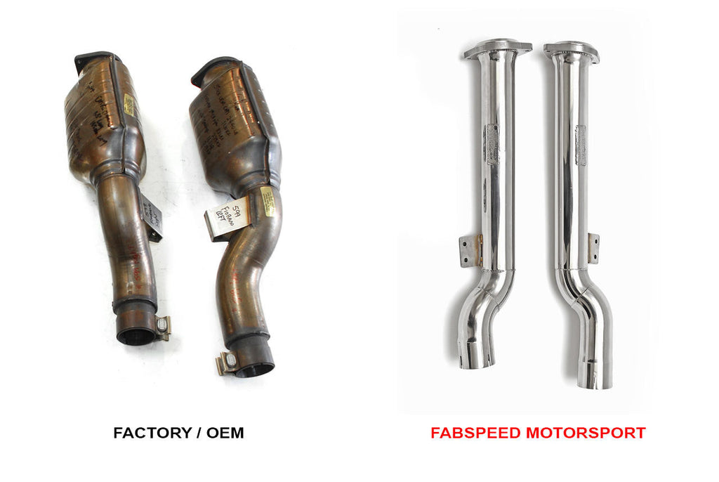 Fabspeed Motorsport Fabspeed Ferrari 599 Secondary Cat Bypass Pipes 2006-2012