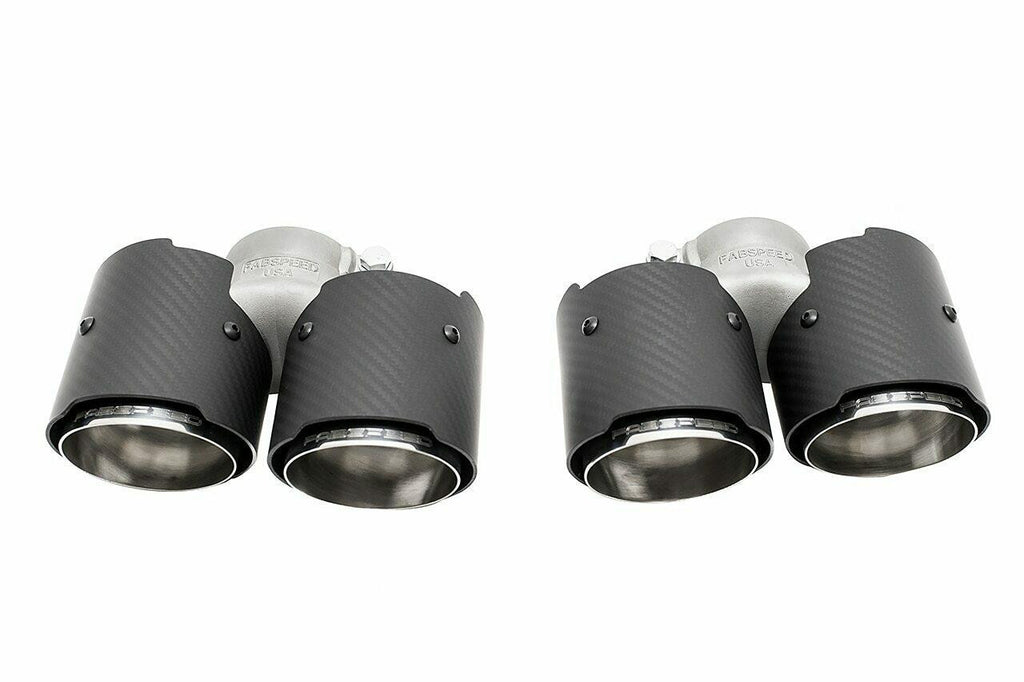 Carbon Fiber Tips for Fabspeed Motorsport Fabspeed Maserati Quattroporte Muffler Bypass Pipes 2004-2012