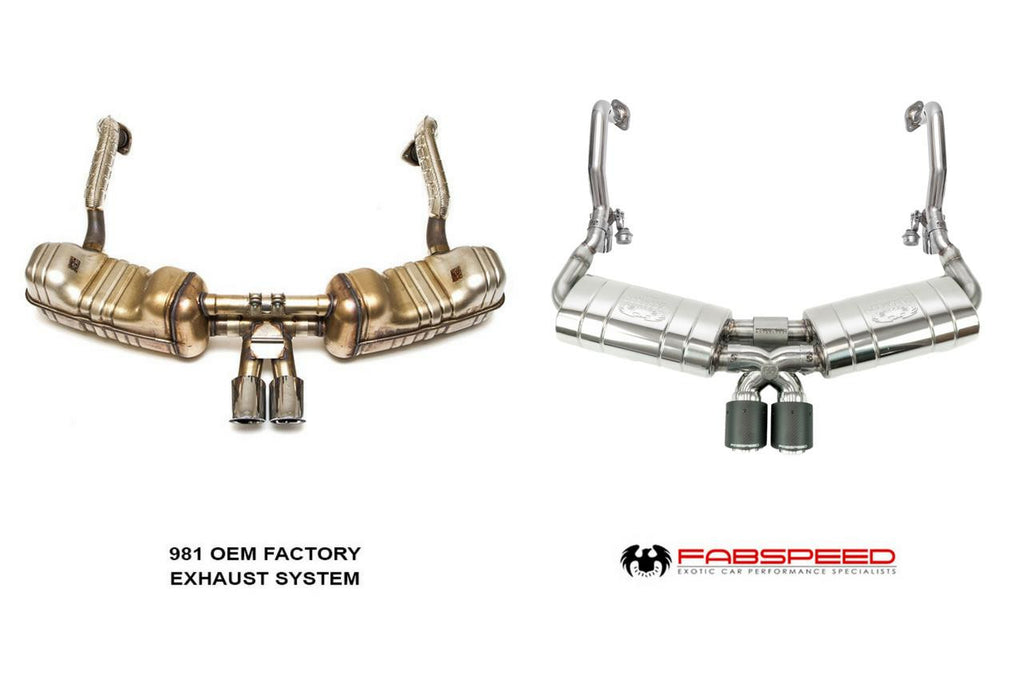 Fabspeed Motorsport Fabspeed Porsche 981 Boxster/Cayman TrackTec Valved Bypass Exhaust System