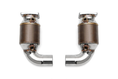 FS.POR.991T.SC-Fabspeed Porsche 991 Turbo / Turbo S Sport Catalytic Converters (2013-2016)-Fabspeed Motorsport