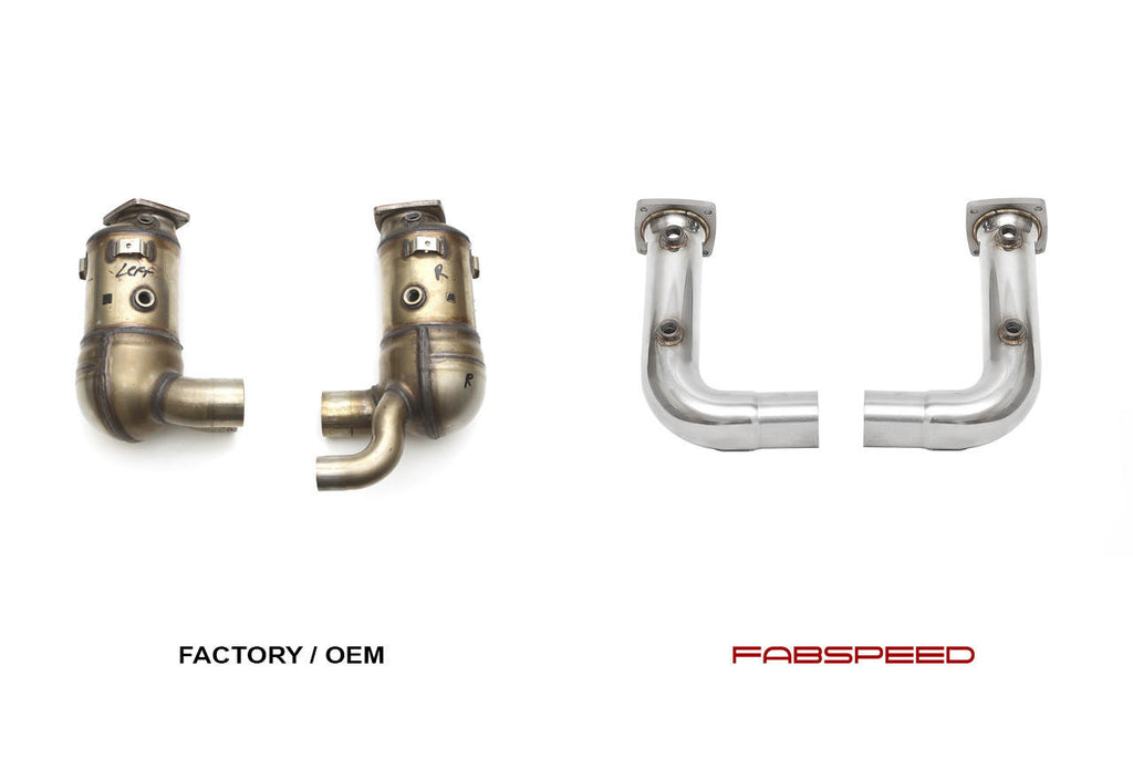 Fabspeed Motorsport Fabspeed Porsche 991.2 Carrera Cat Bypass Pipes for Base 2017-2019