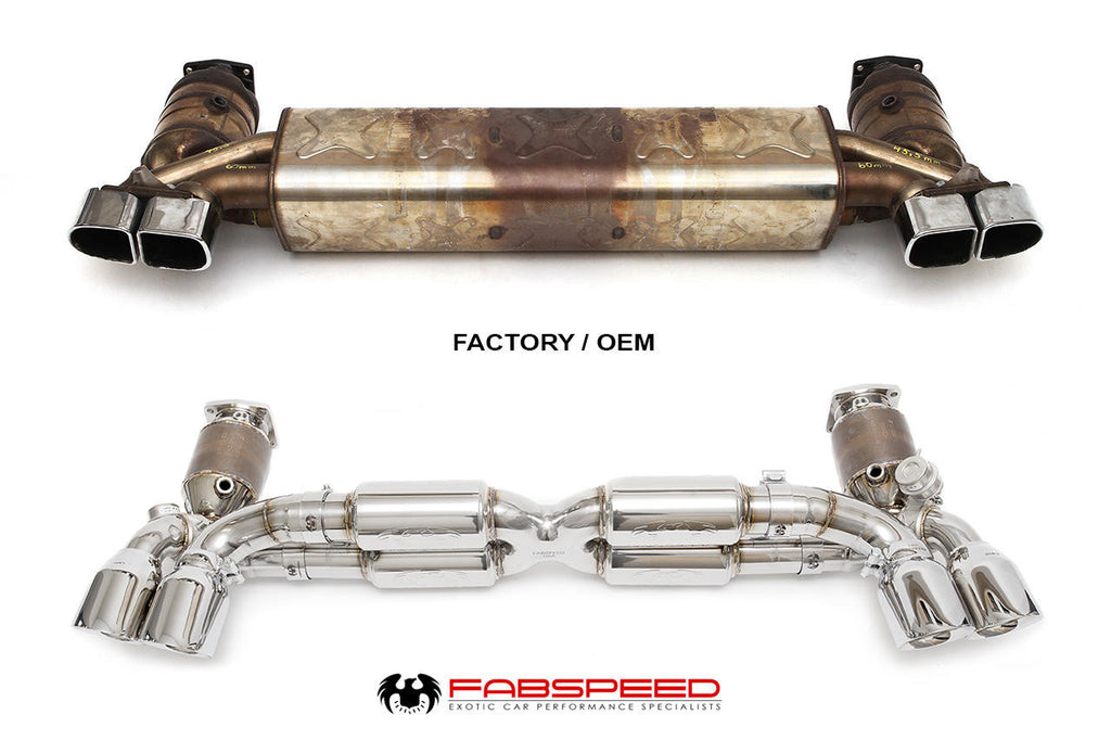 Fabspeed Motorsport Fabspeed Porsche 991.2 Twin Turbo / Turbo S Valvetronic Supersport X-Pipe Exhaust System 2017-2020