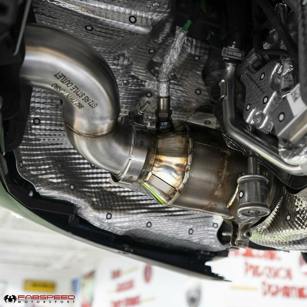 Fabspeed Porsche 992 Carrera Sport Catalytic Converters with GT2RS Style Outlets 2021+