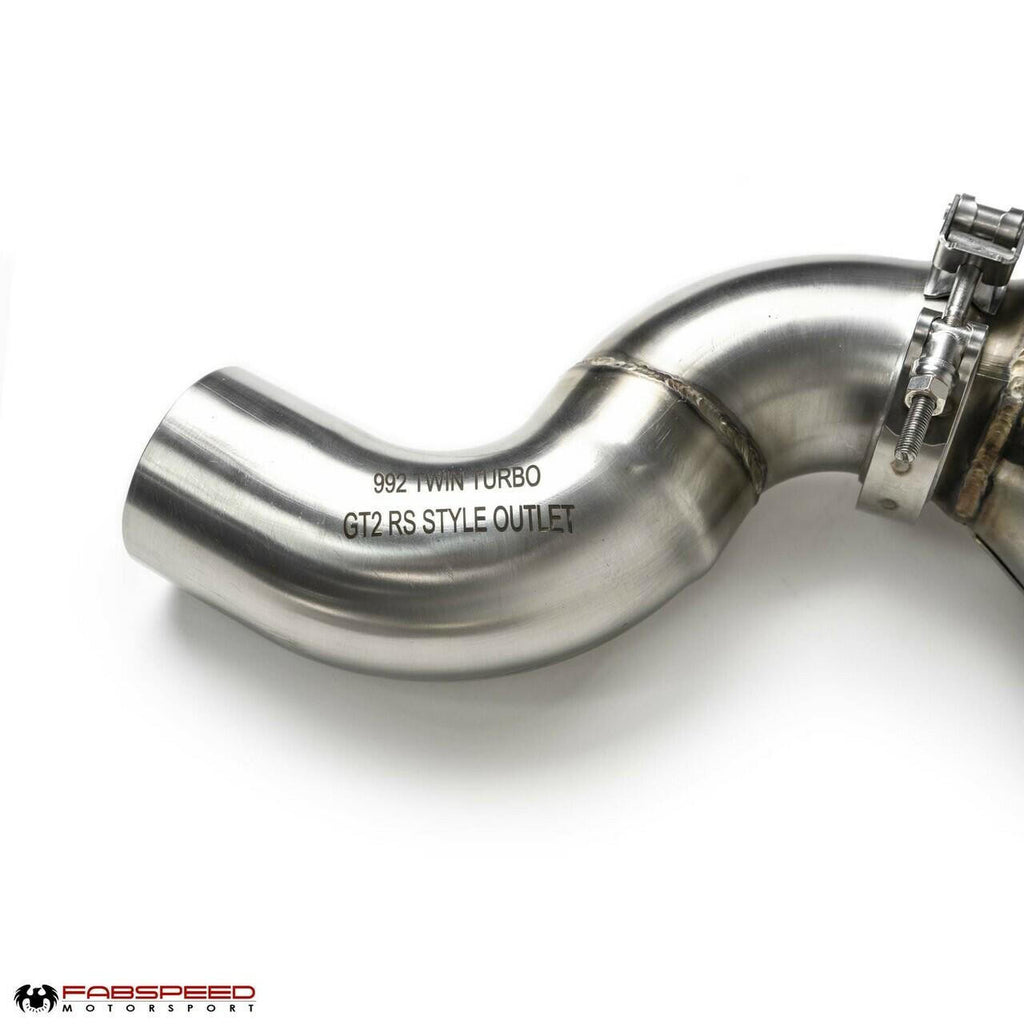Fabspeed Porsche 992 Carrera Sport Catalytic Converters with GT2RS Style Outlets 2021+