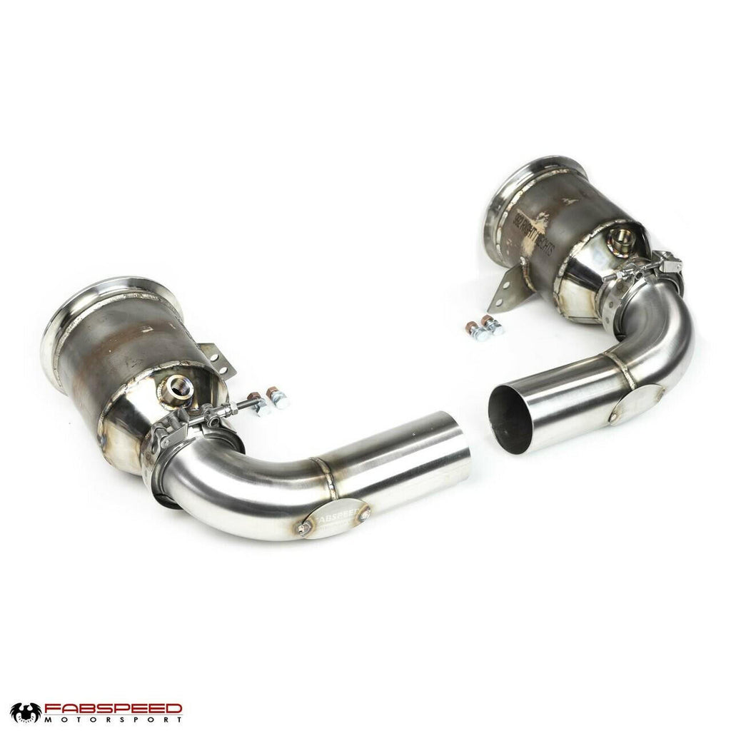 Fabspeed Porsche 992 Carrera Sport Catalytic Converters with GT2RS Style Outlets 2021+