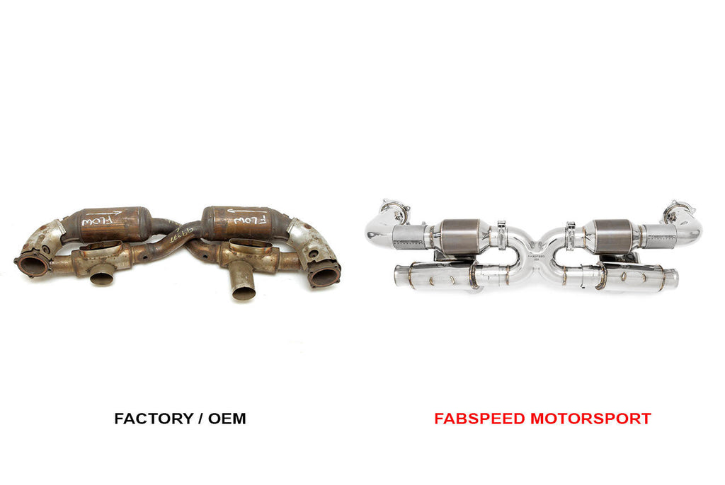 Fabspeed Motorsport Fabspeed Porsche 993 Turbo Modular Sport Catalytic Converter X-Pipe 1995-1998