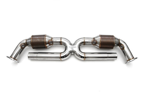 FS.POR.996.SCX-Fabspeed Porsche 996 Carrera Sport Catalytic Converter X-Pipe (1999-2004)-Fabspeed Motorsport