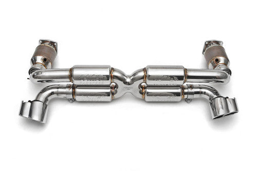 FS.POR.996GT2.SSX-Fabspeed Porsche 996 GT2 70mm Supersport X- Pipe Exhaust System (2001-2005)-Fabspeed Motorsport