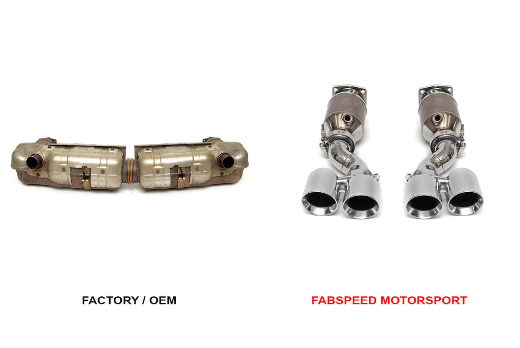 Fabspeed Motorsport Fabspeed Porsche 997 Turbo Muffler Bypass Exhaust System 2006-2009