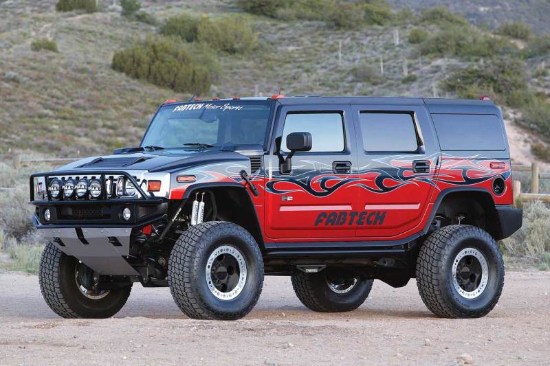 Fabtech 03-08 Hummer H2 Suv/Sut 4WD w/Rr Coil Springs 6in Perf Sys w/Stealth - Black Ops Auto Works