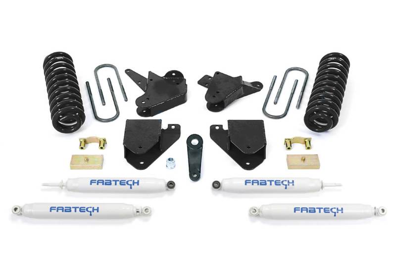 Fabtech 05-07 Ford F250 2WD V10 & Diesel 6in Basic Sys w/Perf Shks - Black Ops Auto Works