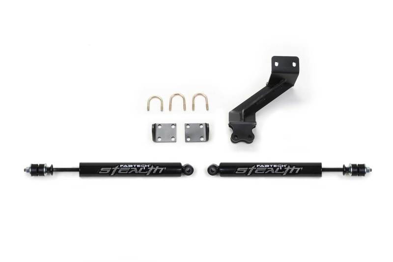Fabtech 14-18 Ram 2500 & 13-18 Ram 3500 HD Dual Stealth Steering Stabilizer Kit - Black Ops Auto Works