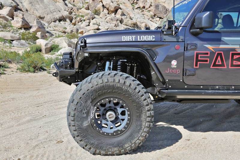 Fabtech 18-21 Jeep JL 4WD Front Steel Tube Fenders - Black Ops Auto Works