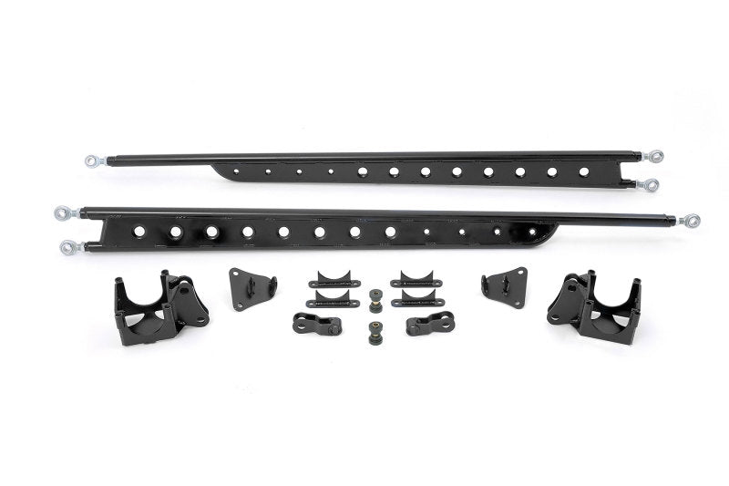 Fabtech 99-10 Ford F250/350 4WD Floating Rear Traction Bar System-Traction Bars-Fabtech-674866010239-