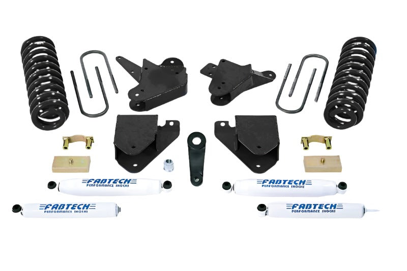 Fabtech 01-04 Ford F250/350 2WD 6in Basic Sys w/Perf Shks - Fabtech K2098