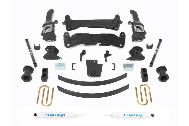 Fabtech 05-14 Toyota Tacoma 4WD/ 2WD 6 Lug Models Only 6in Basic Sys w/Perf Shks - Fabtech K7019