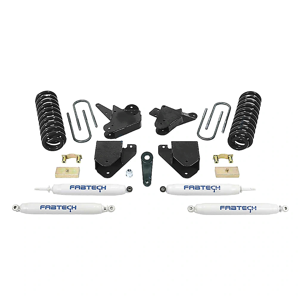 Fabtech FTS22056BK Lift Kits parts on white
