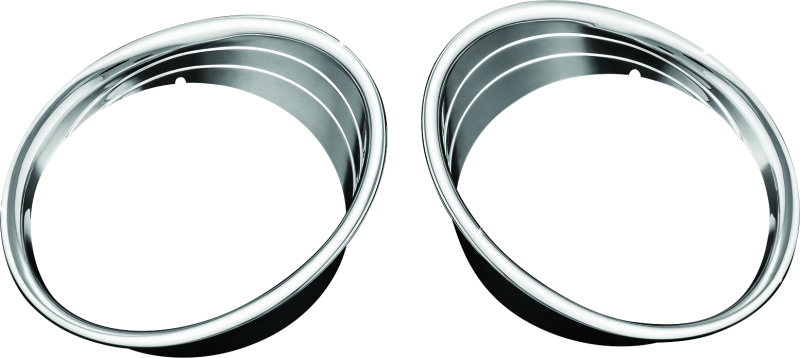KUR5622-Kuryakyn Driving Light Bezels Indian Chrome-Driving Lights-Kuryakyn