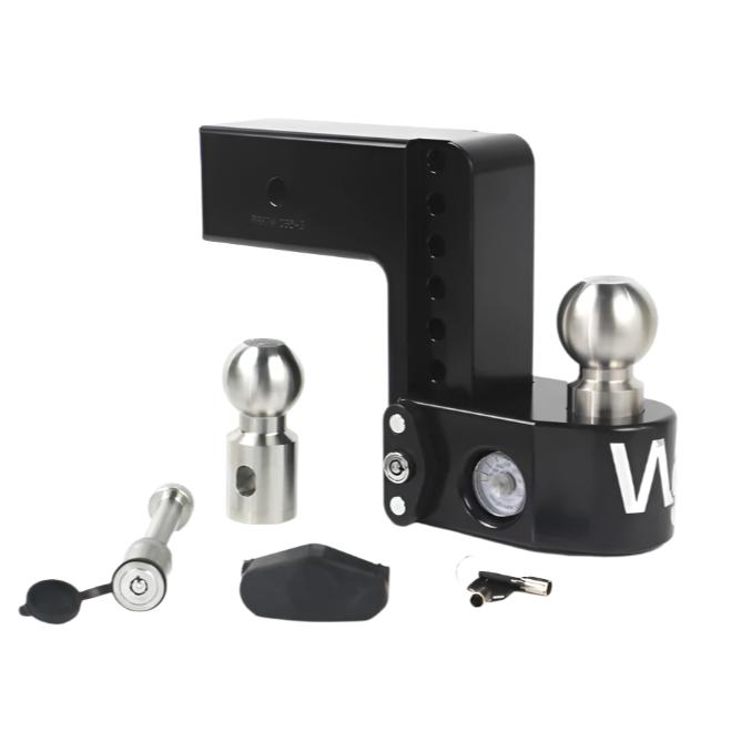 WEIWS6-3-KA-CER-BLA-Weigh Safe 6in Drop Hitch w/Built-in Scale & 3in Shank (8K/21K GTWR) w/WS05 - Black Cerakote-Hitch Ball Mounts-Weigh Safe